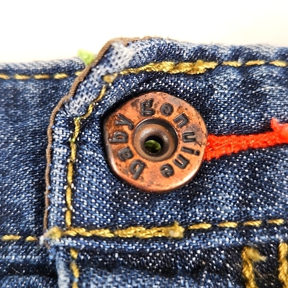 Genuine Baby by Oshkosh Real Denim 4-Pocket Cuffed Jeans 9M - Picture 2 of 6